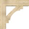 Ekena Millwork Merced Block Rough Sawn Bracket w/ Offset Brace, Douglas Fir, 8"W x 30"D x 30"H BKT0806X30X30MRC05RDF - alternate 2